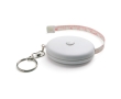 Small white keyring, measuring tape, 1.50 m colour white