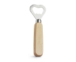 Bottle opener with wooden handle colour light wood