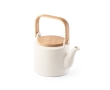 Ceramic teapot with bamboo handle, 700ml, Home colour off white