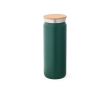 Double-walled thermal bottle with cork stopper, 600 ml colour dark green