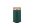 Double-walled insulated mug with cork lid, 350 ml colour dark green