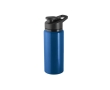 Recycled aluminium sports bottle with flip top, 660ml colour navy-blue