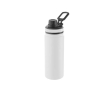 Aluminium bottle with handle and plastic cap, 570ml colour white