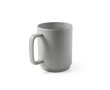 Matte finish ceramic mug with large handle, 330ml colour grey