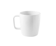 White ceramic mug with handle and glossy finish, 450ml colour white