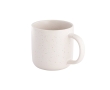 Ceramic coffee mug with matte finish and rustic effect, 90ml colour off white