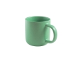 Ceramic coffee mug with matte finish and rustic effect, 90ml colour light-green