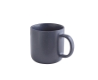 Ceramic coffee mug with matte finish and rustic effect, 90ml colour navy-blue