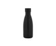 Leak-proof recycled stainless steel thermal bottle, 400ml colour black
