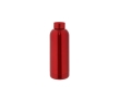 90% recycled stainless steel bottle with matte finish, 550ml colour red