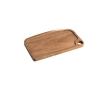 FSC™-certified acacia wood board with rim and handle colour dark wood