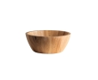 FSC™-certified acacia wood salad bowl in round shape colour dark wood