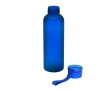 Matte RPET bottle with leak-proof lid, 600 ml colour blue