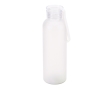 Matte RPET bottle with leak-proof lid, 600 ml colour transparent