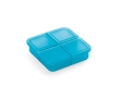 Pill box as a customer gift for pharmacies colour light blue