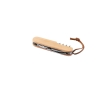 Bamboo and stainless steel multi-tool knife with cord colour natural