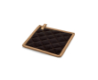 Cotton canvas pan handle cover with hanging loop, 275 g/m² colour black
