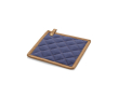 Cotton canvas pan handle cover with hanging loop, 275 g/m² colour blue