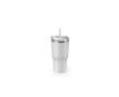 Recycled stainless steel tumbler with double wall, matte finish, 600ml colour white