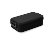 Dishwasher-safe plastic lunch box with durable lid, 900ml colour black