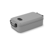 Dishwasher-safe plastic lunch box with durable lid, 900ml colour grey