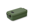 Dishwasher-safe plastic lunch box with durable lid, 900ml colour military green