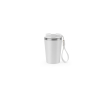 Recycled stainless steel travel mug with vacuum insulation, 460ml colour white