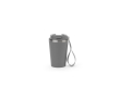 Recycled stainless steel travel mug with vacuum insulation, 460ml colour grey