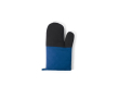 100% cotton oven glove with non-slip silicone colour royal blue
