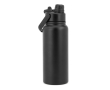 Double-wall stainless steel bottle with 2-in-1 spout 830ml colour black