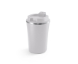 Stainless steel travel cup with ceramic interior 470ml colour light grey