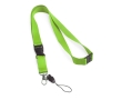 Lanyard with buckle and safety clasp, Doubleclip Extra colour light-green