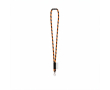 Tubular polyamide lanyard with lobster clasp and sublimatable label colour orange
