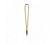 Tubular polyamide lanyard with lobster clasp and sublimatable label colour light yellow