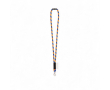Tubular polyamide lanyard with lobster clasp and sublimatable label colour neon orange