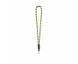 Tubular polyamide lanyard with lobster clasp and sublimatable label colour neon green