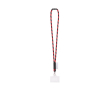 Tubular lanyard made in Europe with standard clip colour dark red