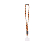 Tubular lanyard made in Europe with standard clip colour dark orange