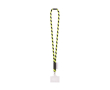 Tubular lanyard made in Europe with standard clip colour olive green