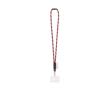 Tubular lanyard made in Europe with standard clip colour neon orange