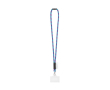 Tubular lanyard made in Europe with standard clip colour purple