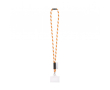 Tubular lanyard made in Europe with standard clip colour orange