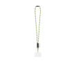 Tubular lanyard made in Europe with standard clip colour green