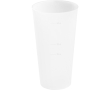 Plastic party cup made in Europe single wall 620ml colour transparent