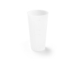 Plastic party cup made in Europe single wall 620ml colour transparent