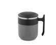 Double-wall travel mug with matte finish and non-slip base 400ml colour grey