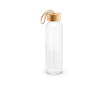 Glass bottle with bamboo lid and rope handle 520 ml colour natural