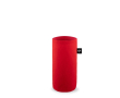 Recycled felt bottle sleeve for transport colour red