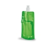 Foldable drinking bottle made of PE carabiner, 460 ml, Clip colour light-green