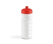 Plastic drinking bottle, 100% recyclable, 530 ml colour red